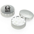 Mini Push Top Tin w/ Sugar Free Imprinted Peppermints